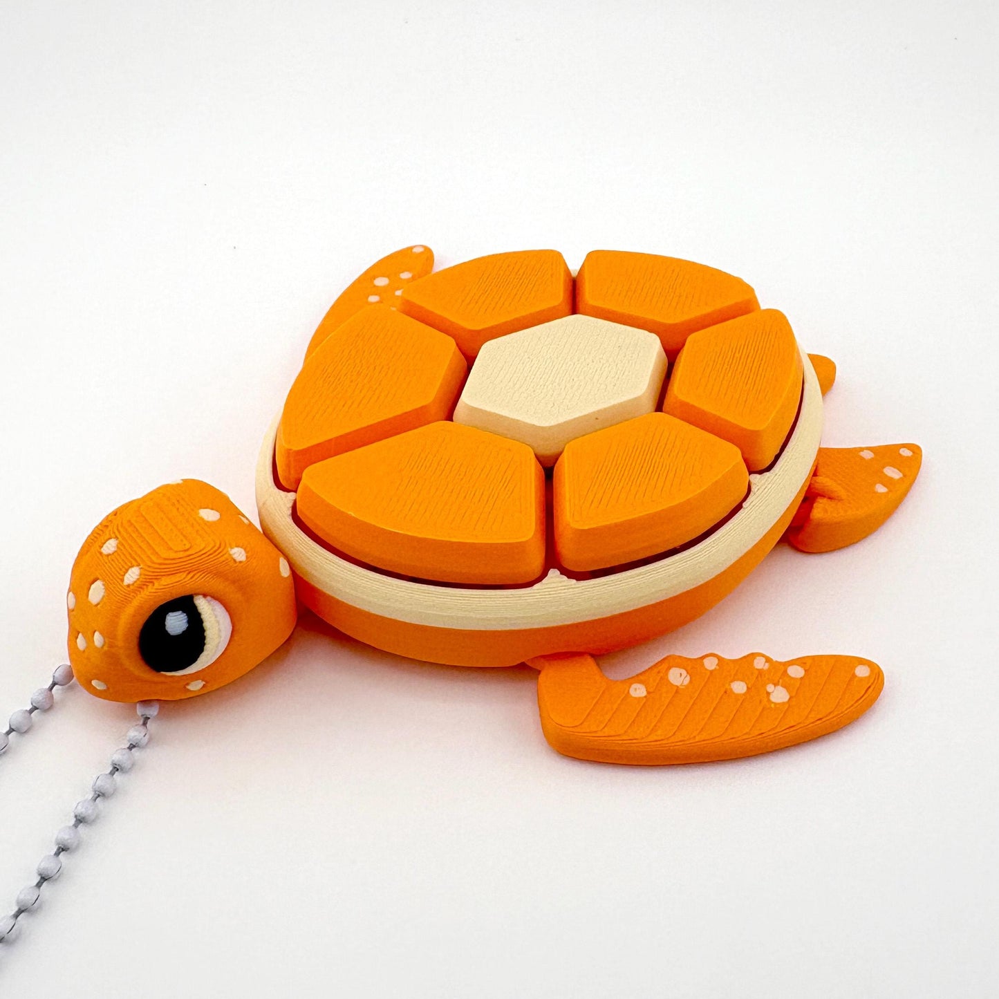 3D Printed Fruit Turtle Multi-Key Sensory Clicker Fidget Toy - Satisfying Tactile Fun!