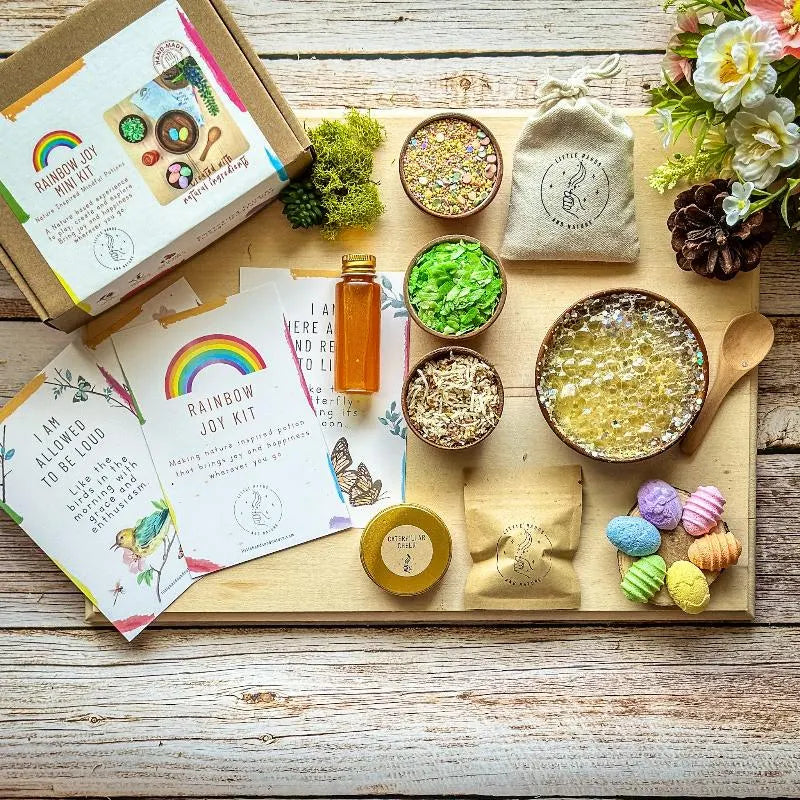Rainbow Joy Potion Kit for Kids with Affirmations | STEM for Kids | Biodegradable Non Toxic | Gift for Kids | Holidays Gift | Unique Gift