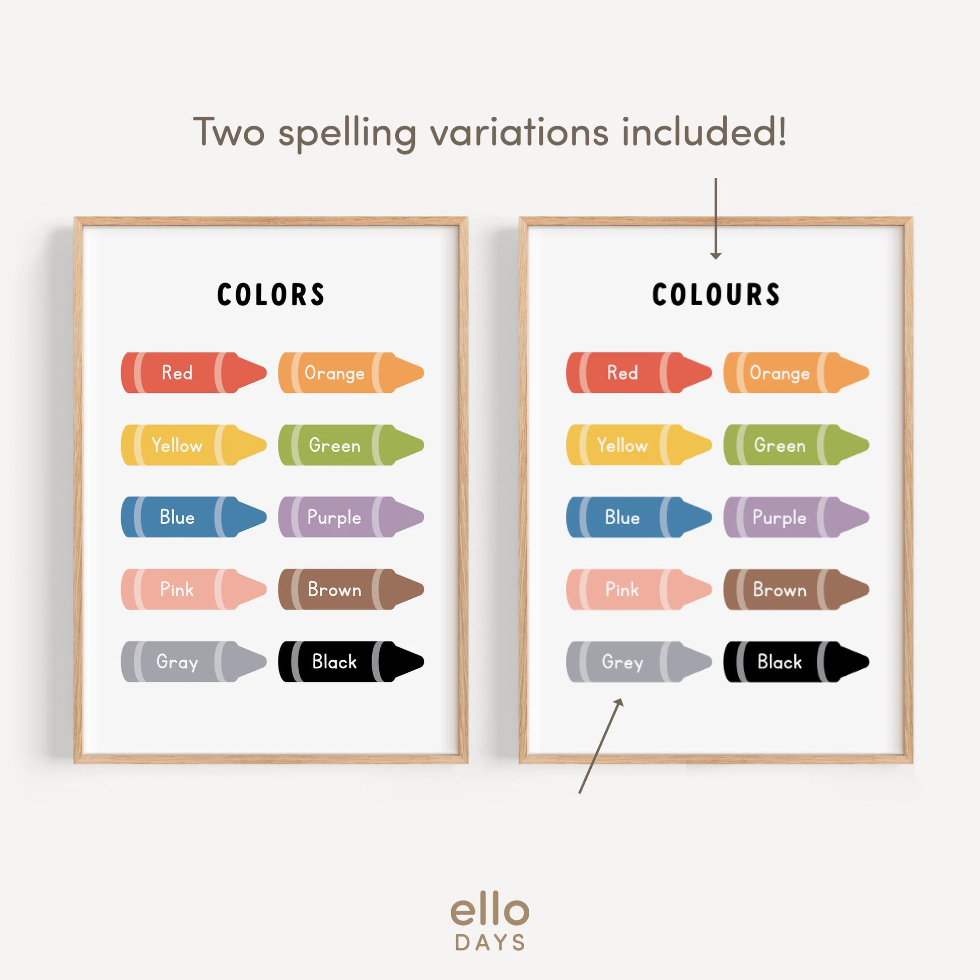 Toddler Preschool Educational Posters, Set of 6 Classroom Prints, Montessori Homeschool Wall Art, Playroom Decor