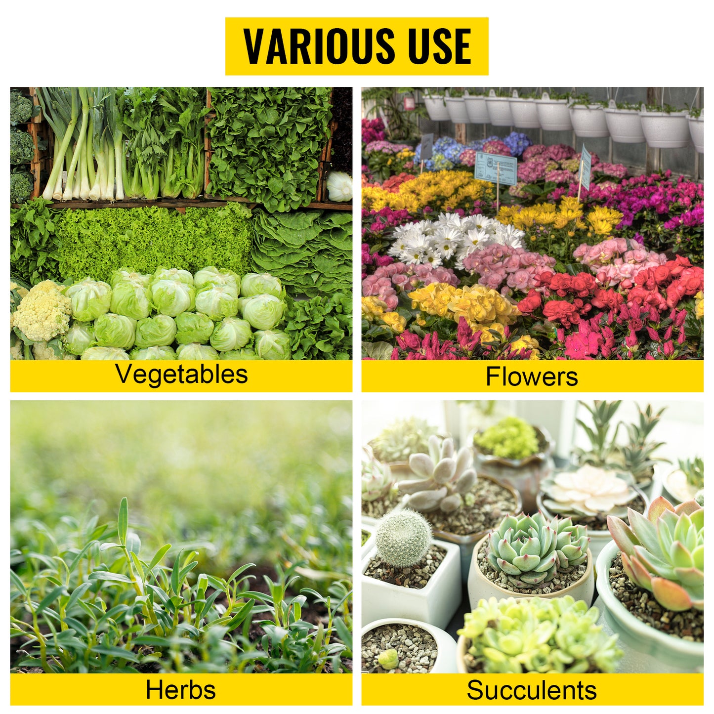 VEVOR Galvanized Raised Garden Bed Planter Box for Plant Flower Vegetable