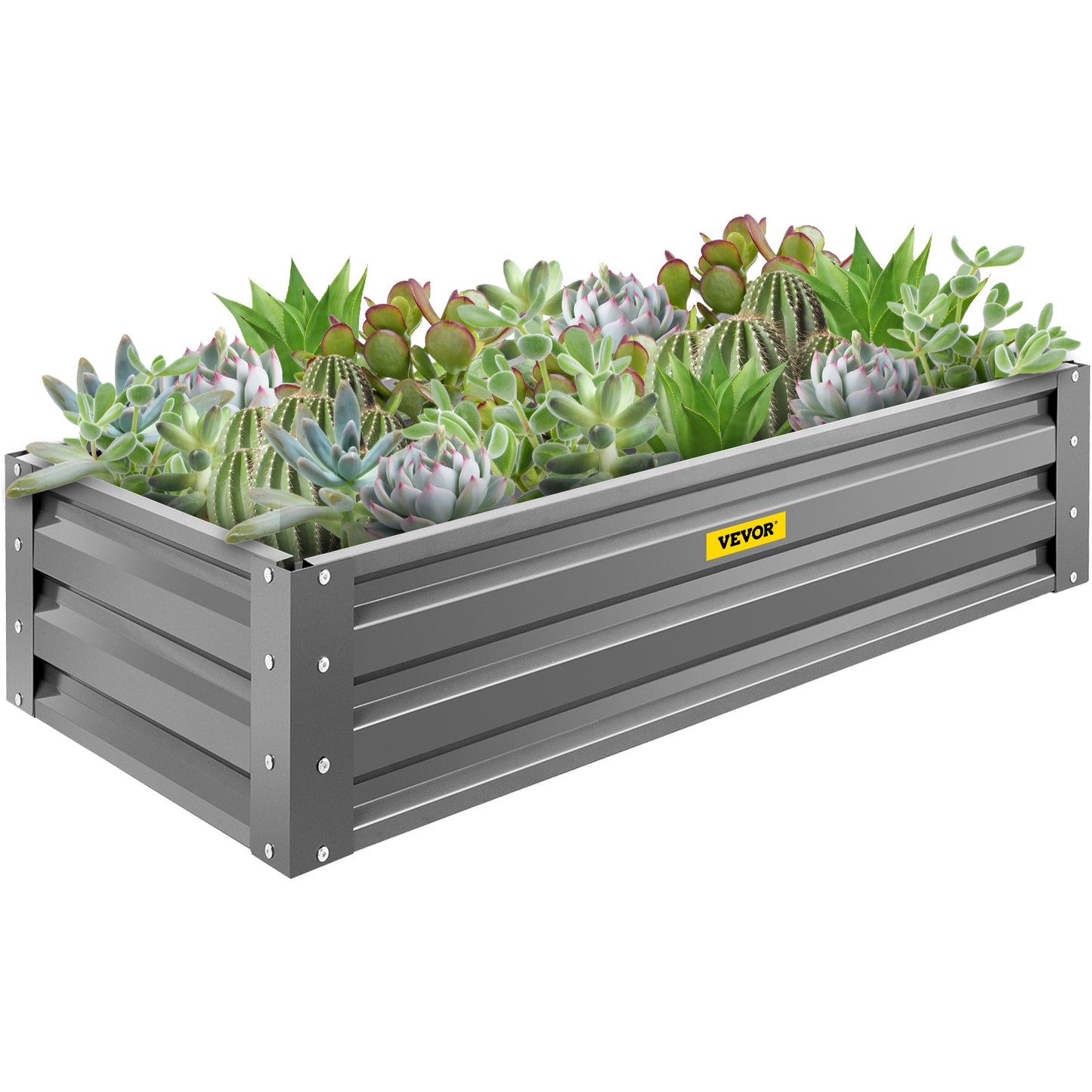 VEVOR Galvanized Raised Garden Bed Planter Box for Plant Flower Vegetable