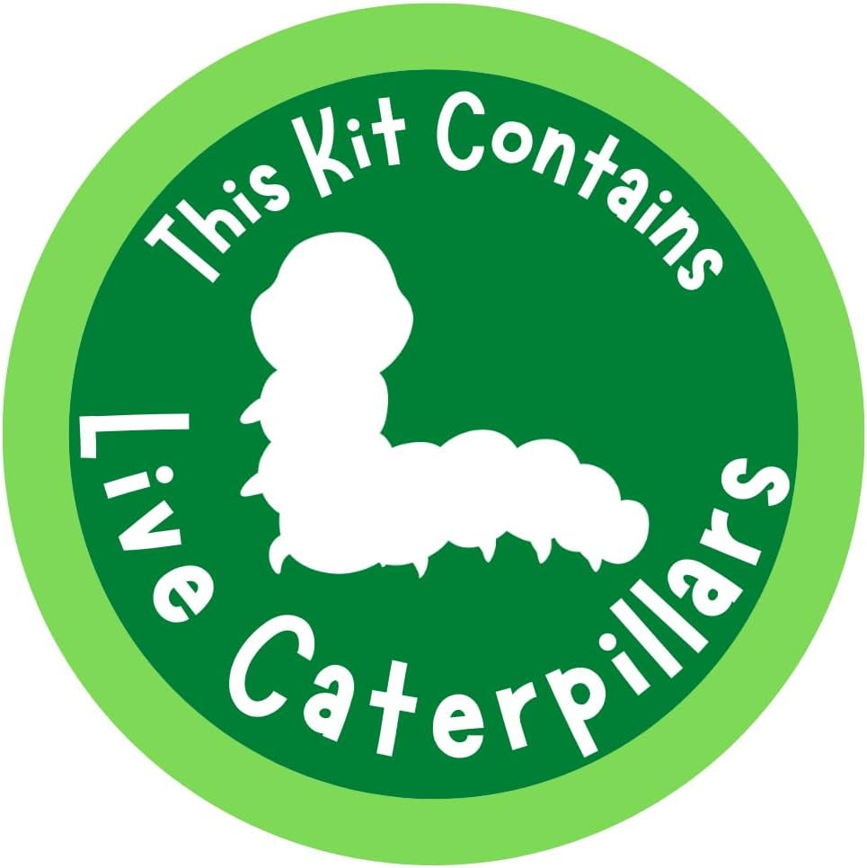 Butterfly Garden Home School Kit | Live Cup of Caterpillars | Ultra-Clear Observation Dome | Fold-Out Life Cycle Panel | STEM Butterfly Journal | Raise Painted Lady Butterflies