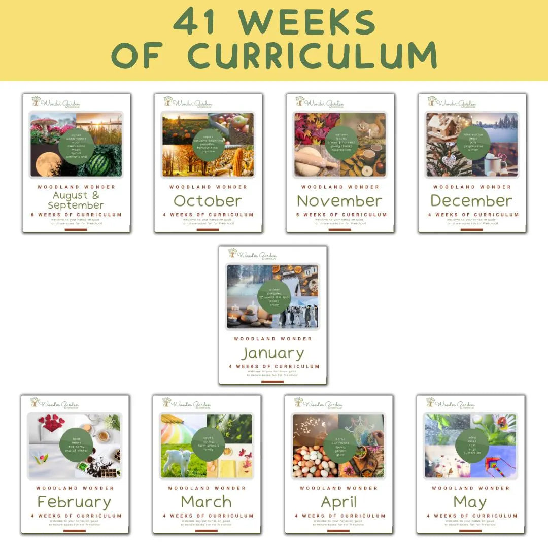 Nature-based Preschool Homeschool Curriculum: Secular, Whole-child focus, Hands-on