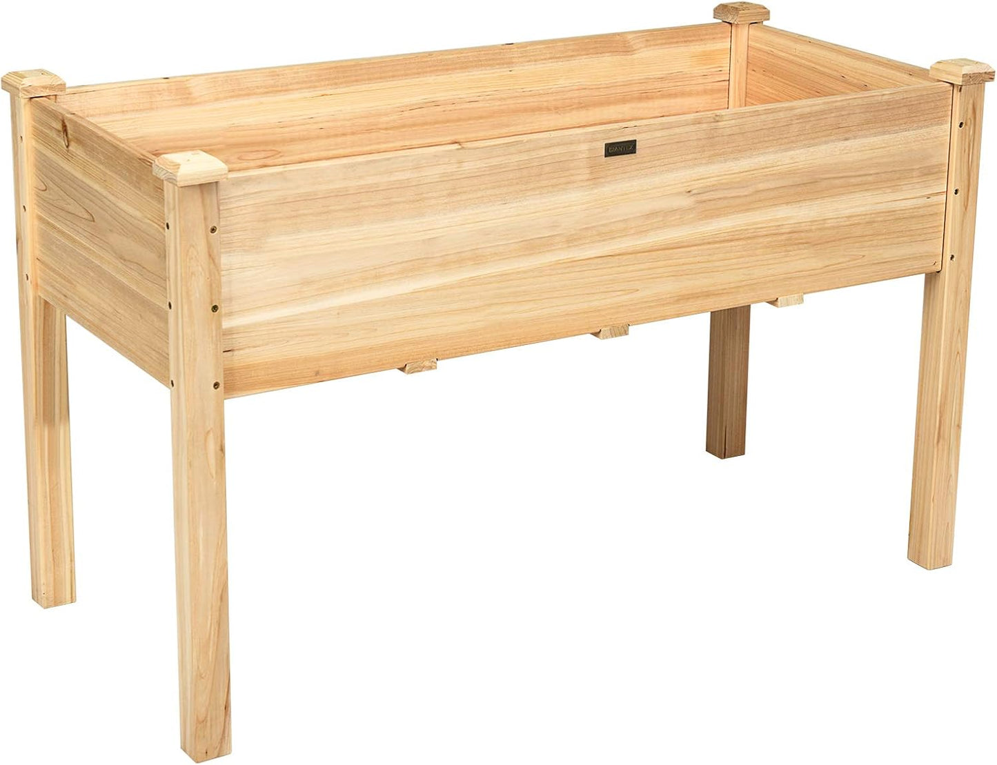 Raised Garden Bed Kit Elevated Planter Box for Vegetables Fruits Herb Grow, Heavy Duty Natural Cedar Wood Frame Gardening Planting Bed for Deck Patio Yard, 49.5"X23.5"X30.0"