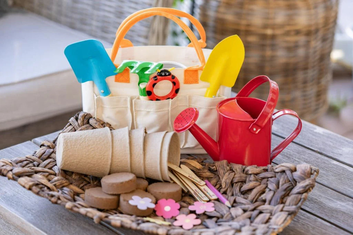 Kids Gardening Set, My First Gardening Kit- 27 Pieces STEM, Complete Toddler Gardening Kit with Plantable Seed Paper, Promotes Pretend Play