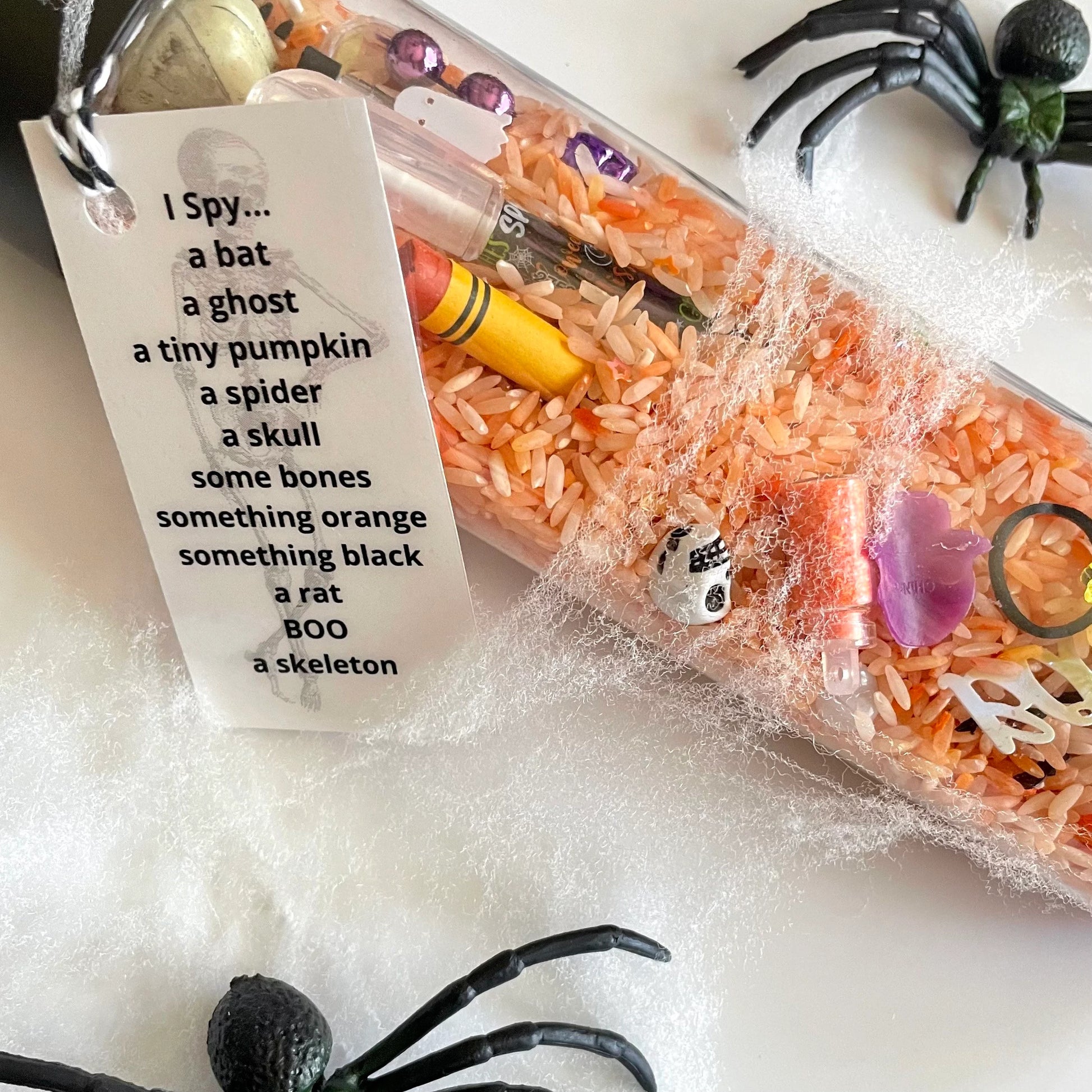 I Spy Jar HALLOWEEN 16oz| Seek and Find |Sensory Bottle | calm down jar | book basket filler