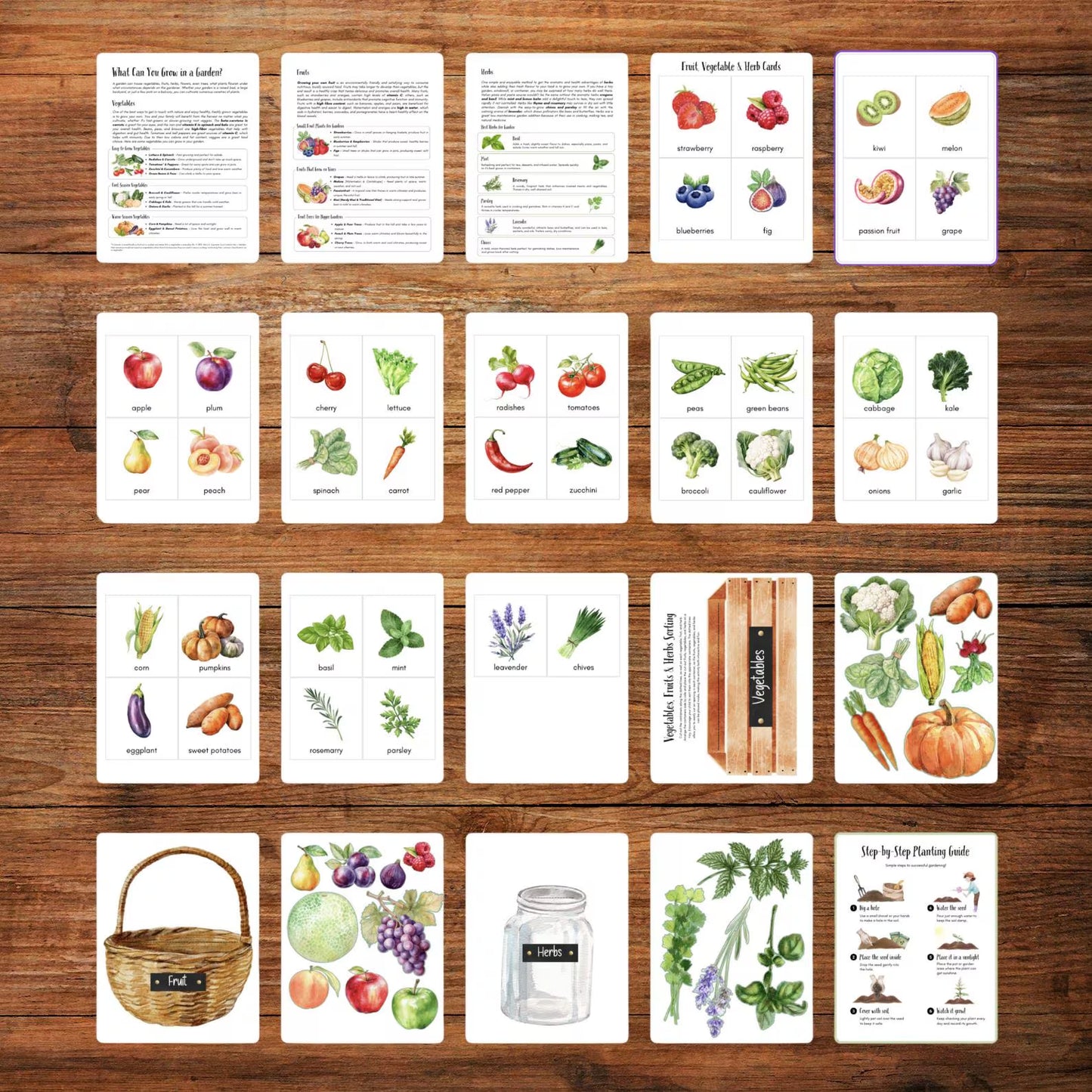 Gardening Activity Book Printable for Kids Garden Study Nature Unit Early Learning 115 Pages Science Literacy Math