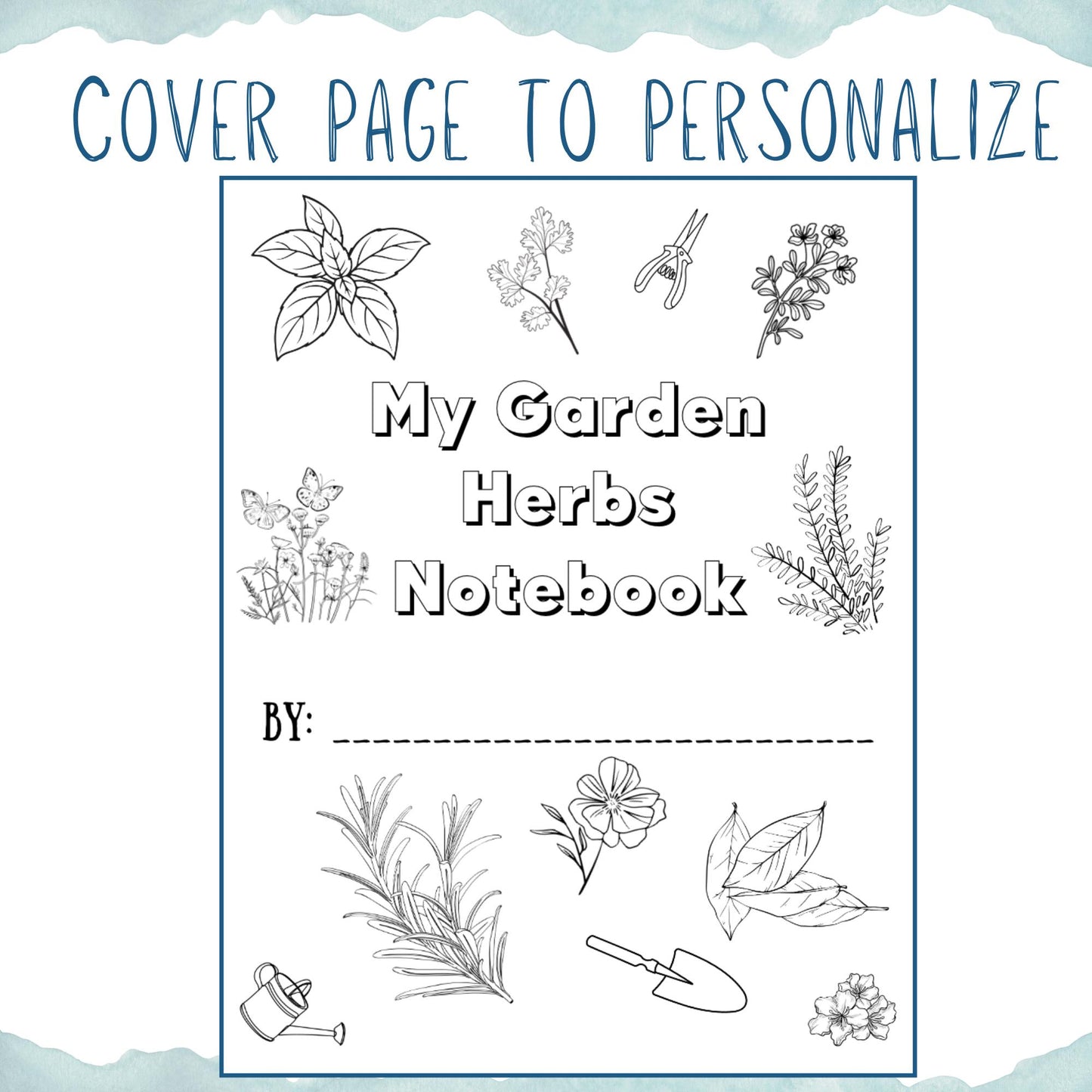 HUGE Homeschool Garden Herbs Notebooking Journal 266 Pages Homeschool Nature Botany Mini Unit Study Coloring Pages Flashcards Curriculum