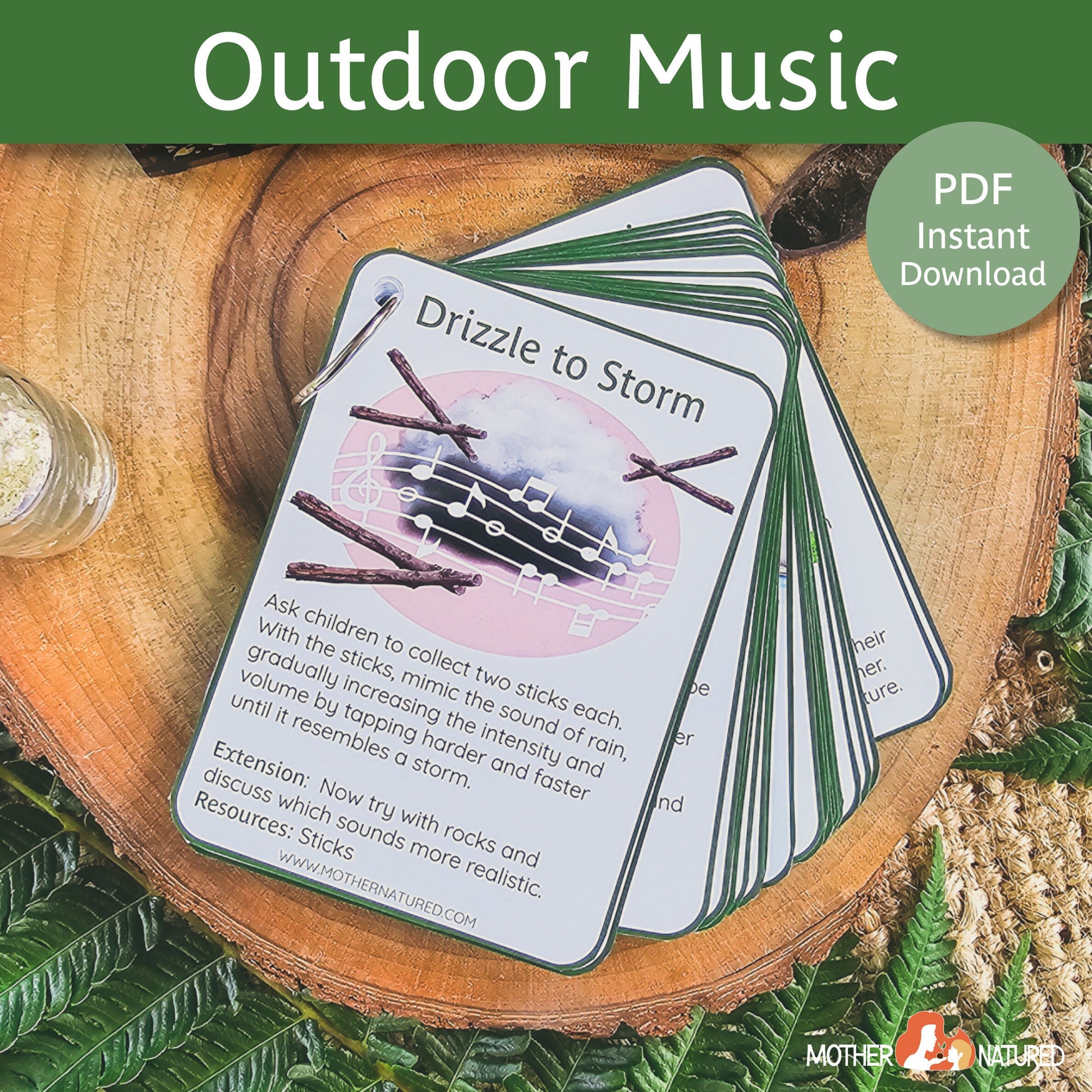Outdoor Music Activities | Nature Music Activities | EYFS Music Activities |  Montessori Music Activities | Outdoor Music Games |