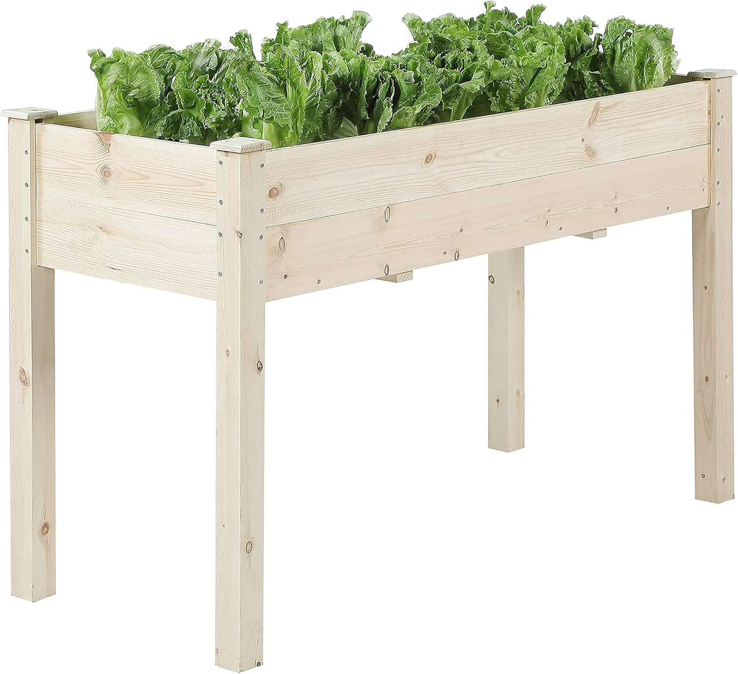4FT Raised Garden Bed with Legs, Elevated Garden Box for Vegetable, Flower, Herb, Wood Planter Load Up to 250 Pounds for Gardening in Backyard Patio - Easy Assembly, 30in Height