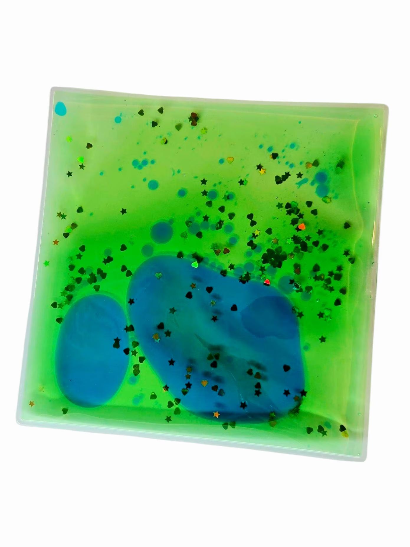 Sensory Squish Mat: Liquid Motion Fidget Toy, Color Mixing