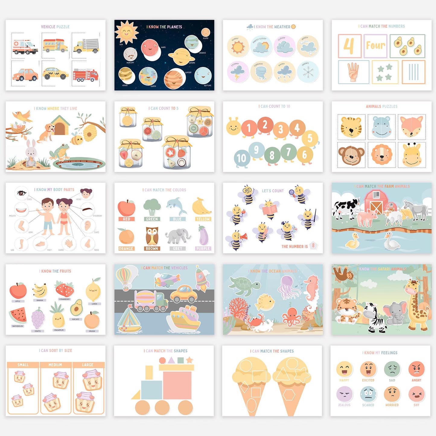 Toddler Busy Book Preschool Learning Binder For Toddler Quiet Book For Kids Homeschool Resources Busy Binder Montessori Activity PRINTABLE