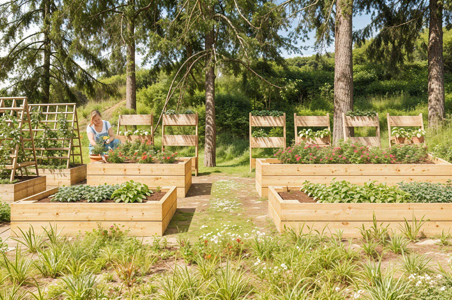 DIY Cedar Garden Bed Plan: 4x8 & 4x4 Raised Planter Box (PDF) + Build Videos