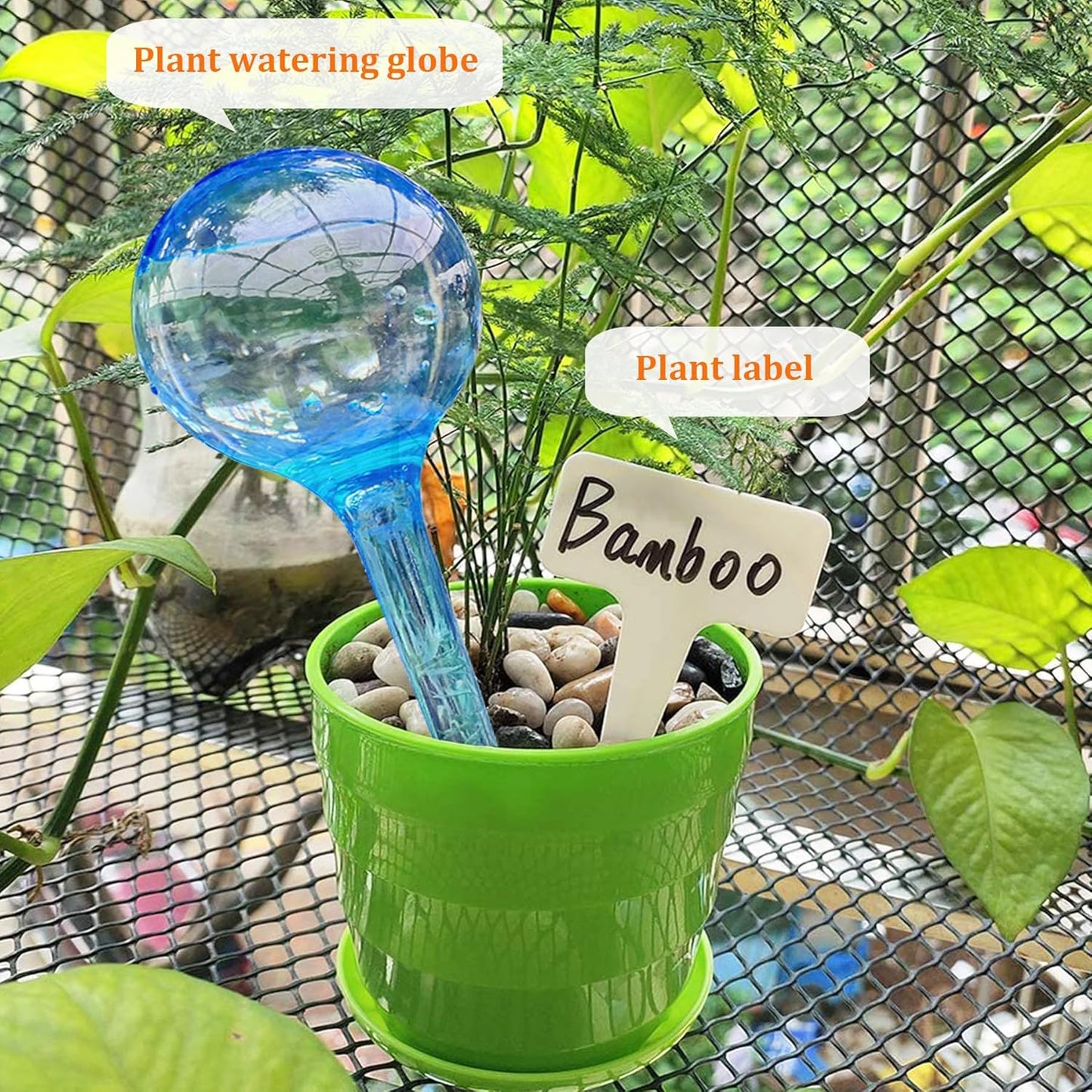 Self Watering Globes for Plants - 10pcs Automatic Watering Bulbs for Indoor & Outdoor Potted Plants, Vacation Plant Care, Water Conservation Device