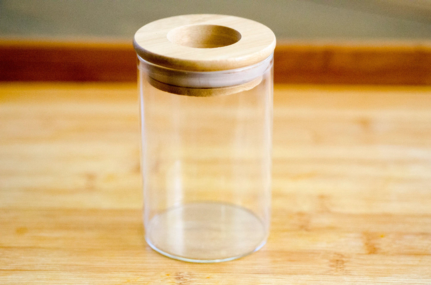 Propagation Station Jar Flower Vase with Bamboo Lid