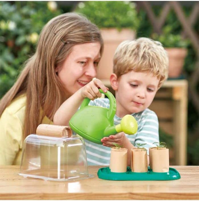 Plant Growing Wooden Greenhouse Kits for Kids STEM Project Activity| Green Toys Gardening Science Gifts for Kids Ages 4Y+