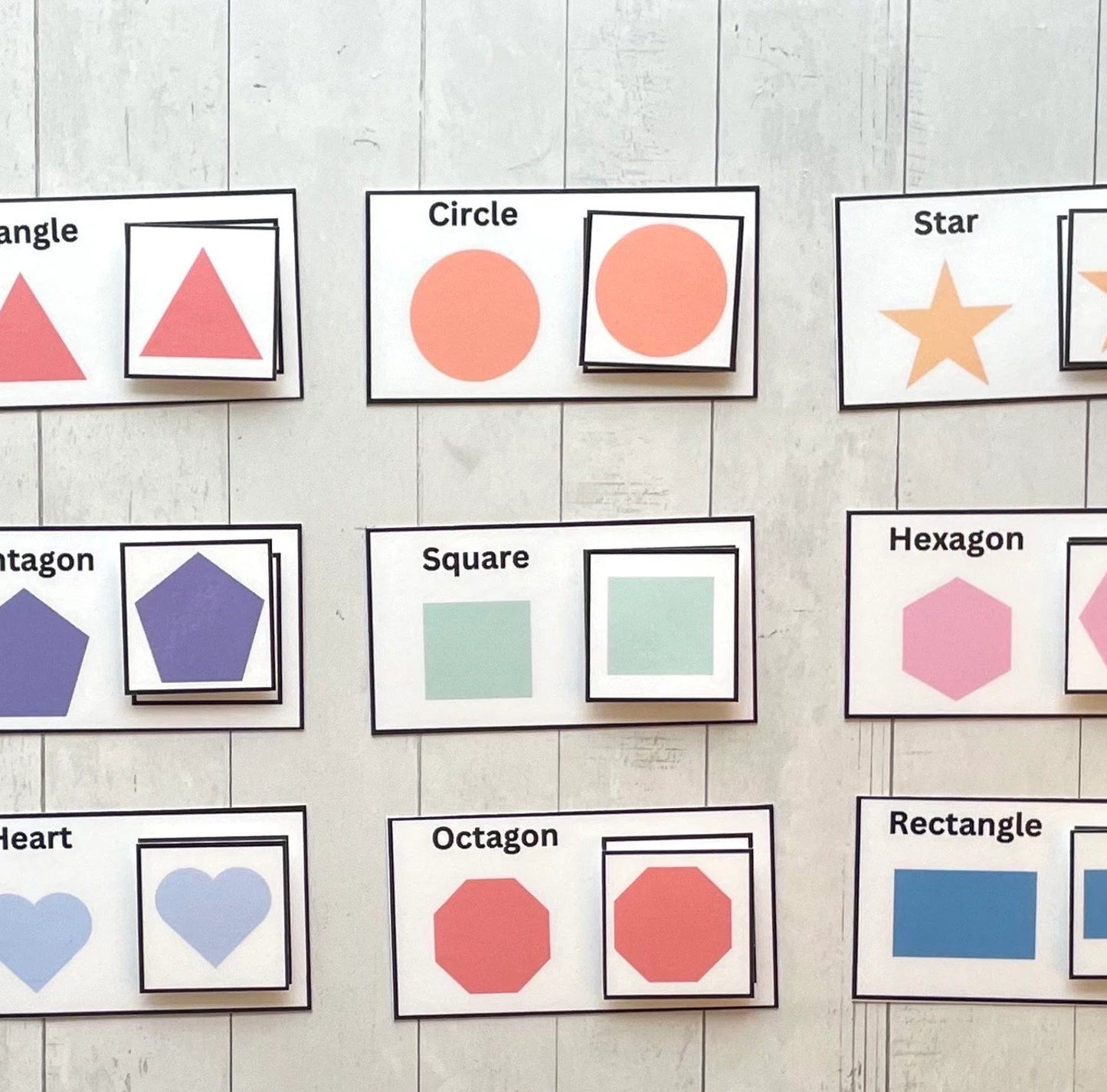 2D Shape Matching Task Box Activity Set- Montessori Printable- Homeschool, Preschool, Toddler Busy Book, Special Education-PDF