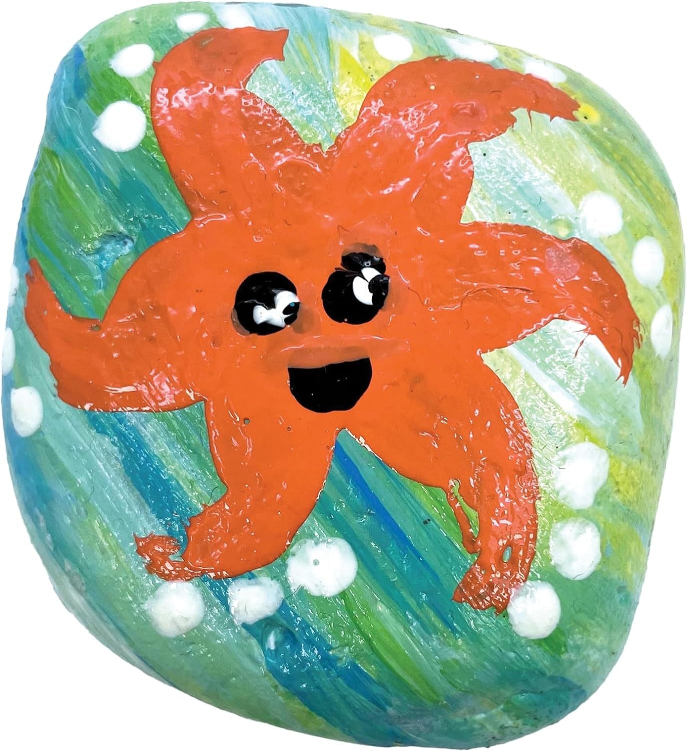 Hide and Seek Rock Painting Kit - Arts and Crafts for Kids Ages 6-8+, Gifts for Kids, Craft Kit with 10 Rocks and Waterproof Paint, Small