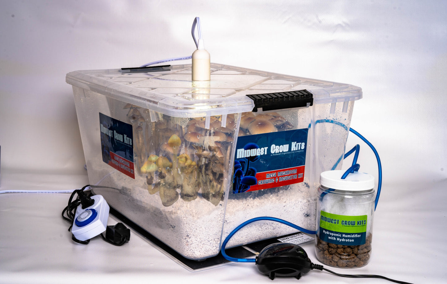Mega Mushroom Growing & Incubator Kit | Fully Automated | 18 Sterilized Jars
