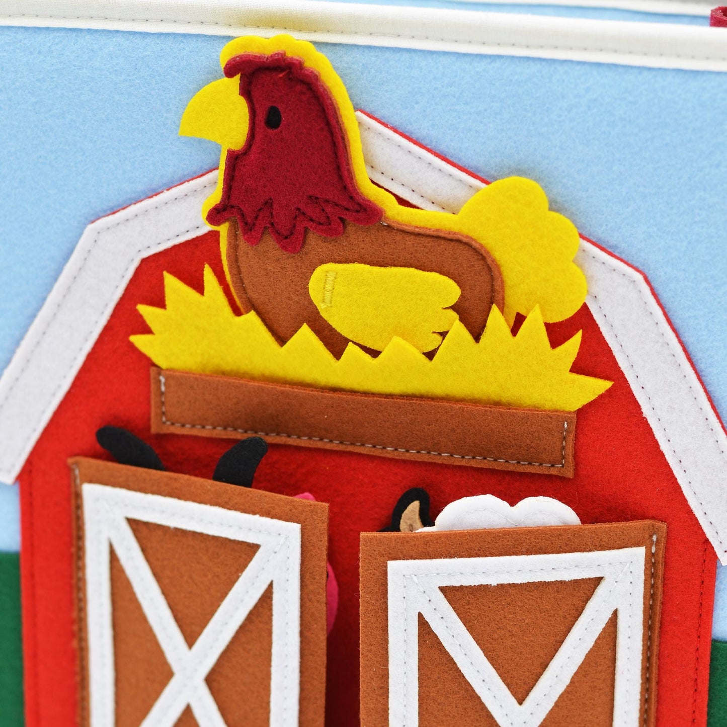 Felt Quiet Book: Farm Animals Montessori Activity Book