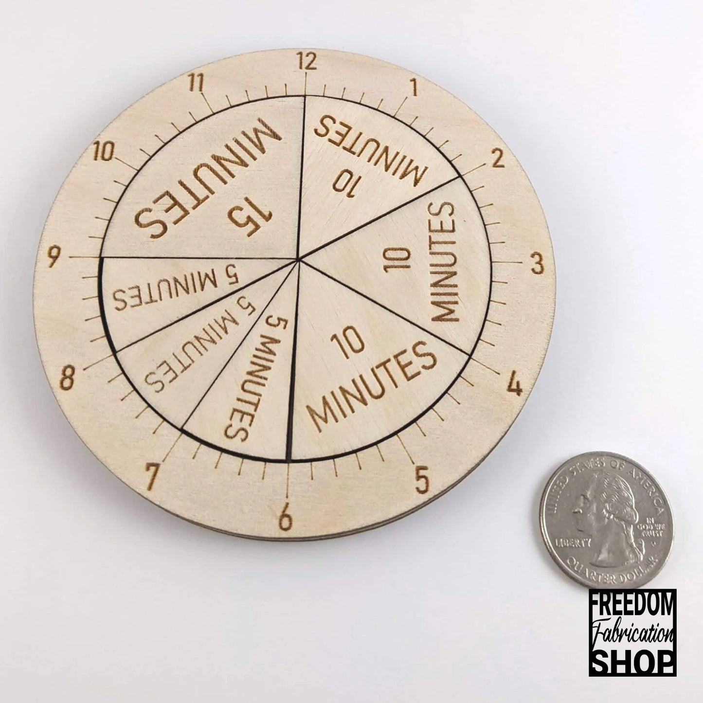 Time Fraction Learning Circles | Learn to tell time | STEM Montessori Wood Math Manipulatives