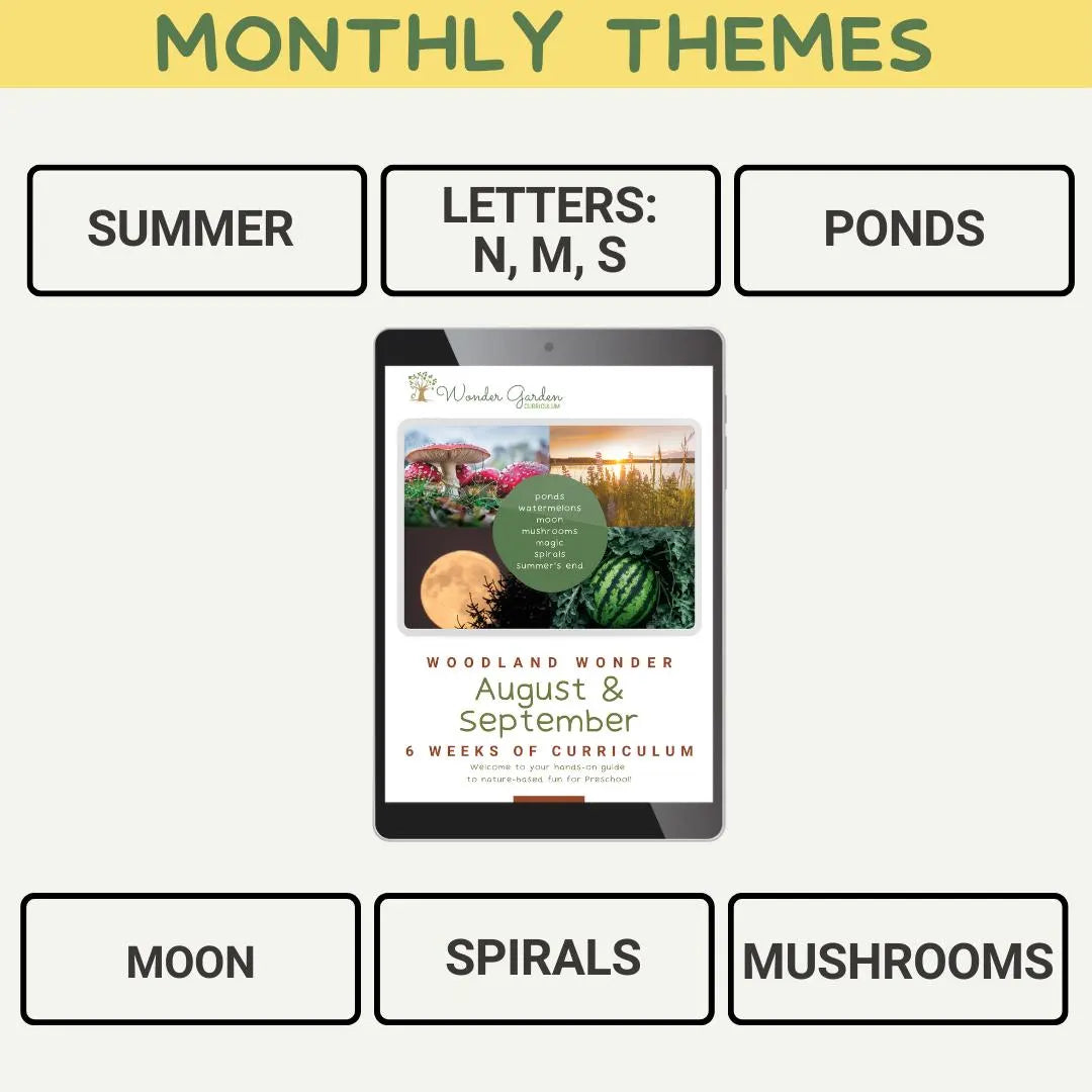 August & September Preschool Curriculum for Homeschoolers: Secular, Whole-child focus, Hands-on