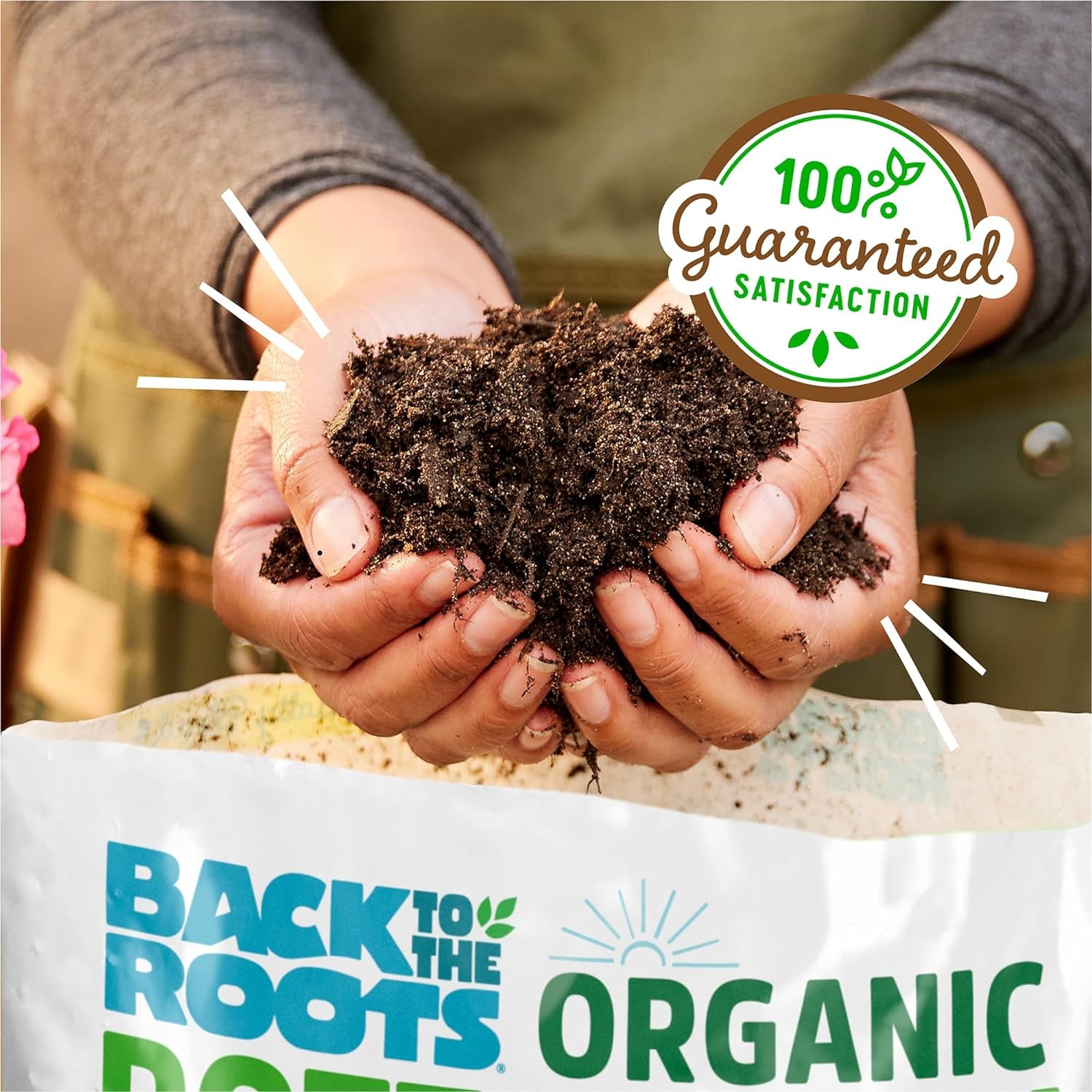 100% Organic Potting Mix (Value 12 Quart) | Premium Blend | Made in The USA