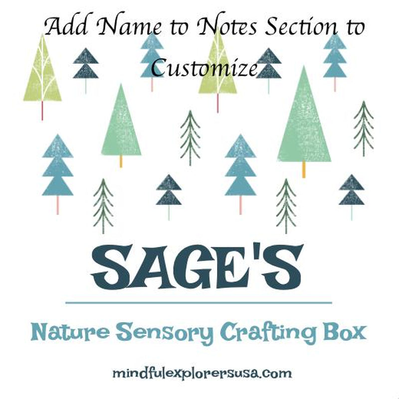 Kids Nature Sensory Crafting Boxes Montessori Waldorf Forest School Creative Play and Math