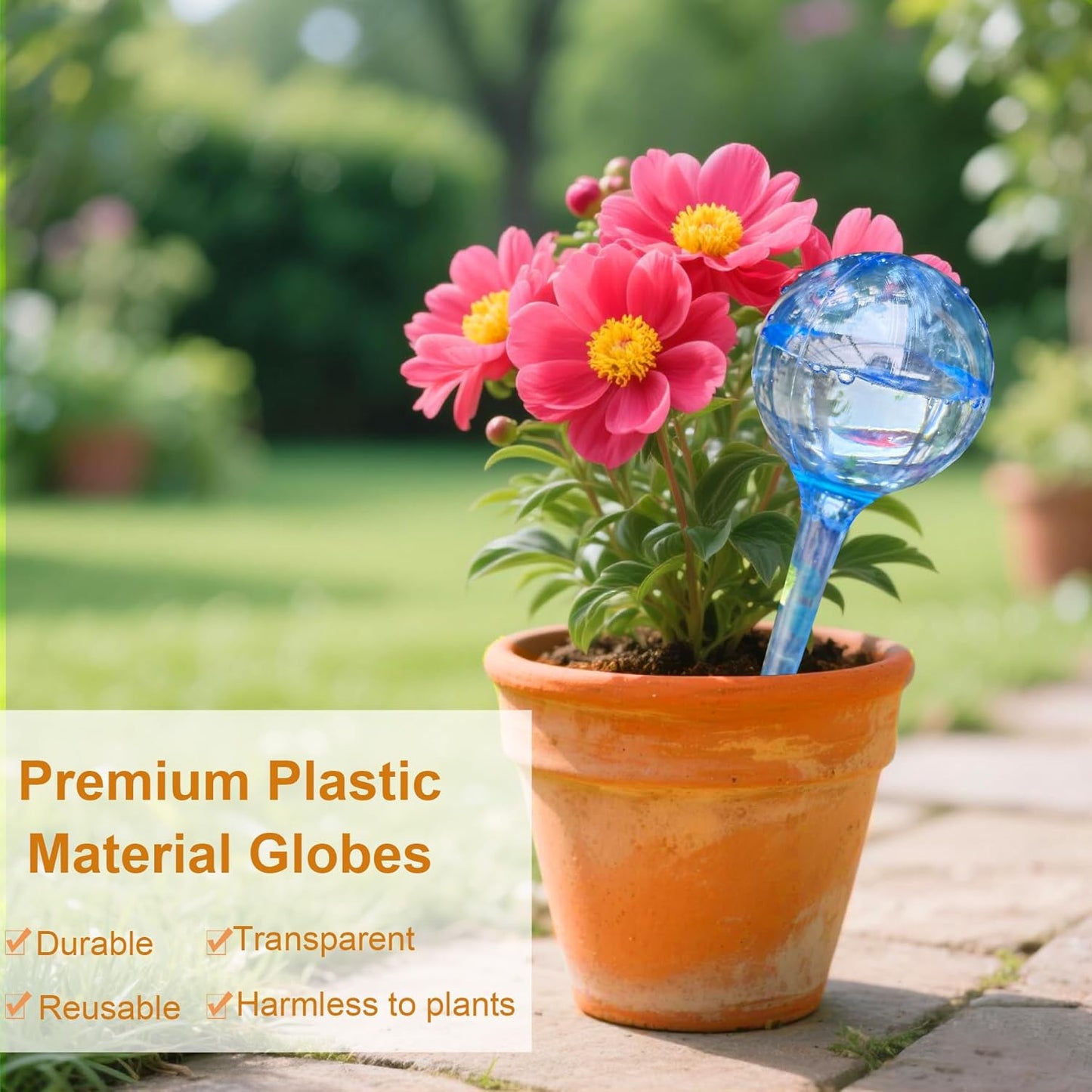 Self Watering Globes for Plants - 10pcs Automatic Watering Bulbs for Indoor & Outdoor Potted Plants, Vacation Plant Care, Water Conservation Device