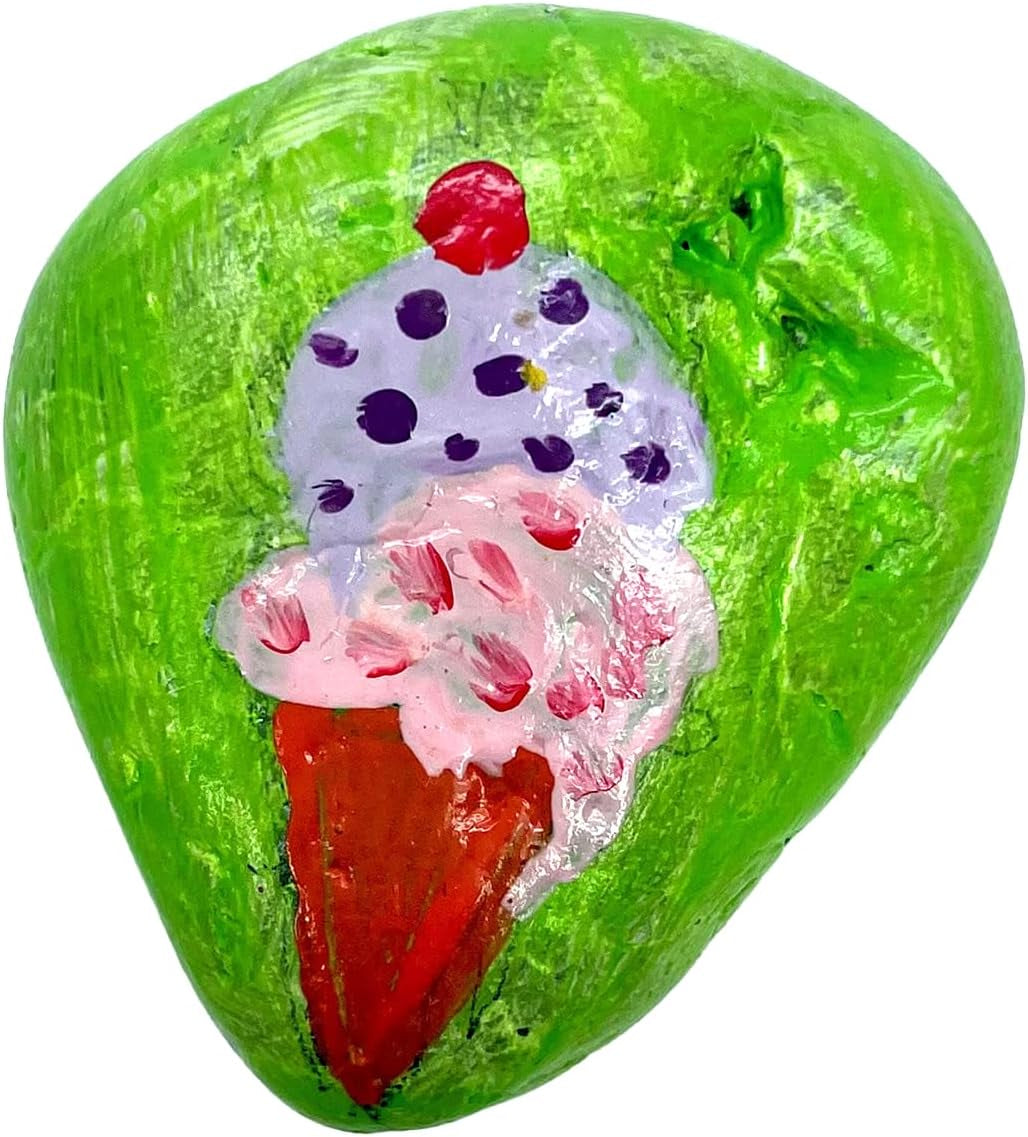 Hide and Seek Rock Painting Kit - Arts and Crafts for Kids Ages 6-8+, Gifts for Kids, Craft Kit with 10 Rocks and Waterproof Paint, Small