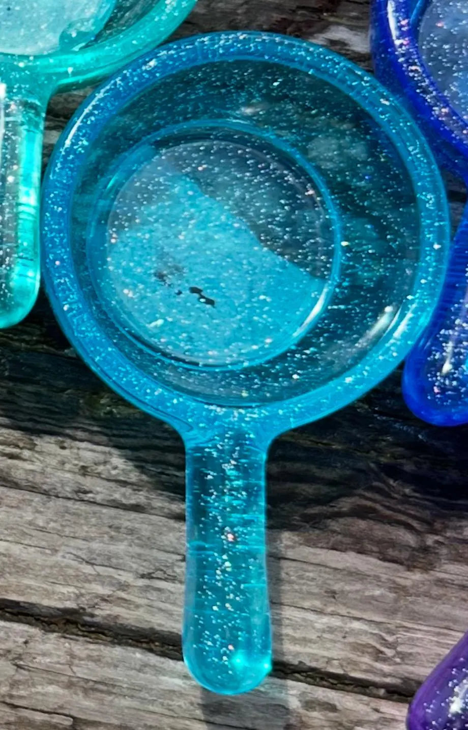 Handmade Resin Sensory Scoop – Nature Play Tool for Bins, Sand, Rainbow Sensory Bin, Water & More