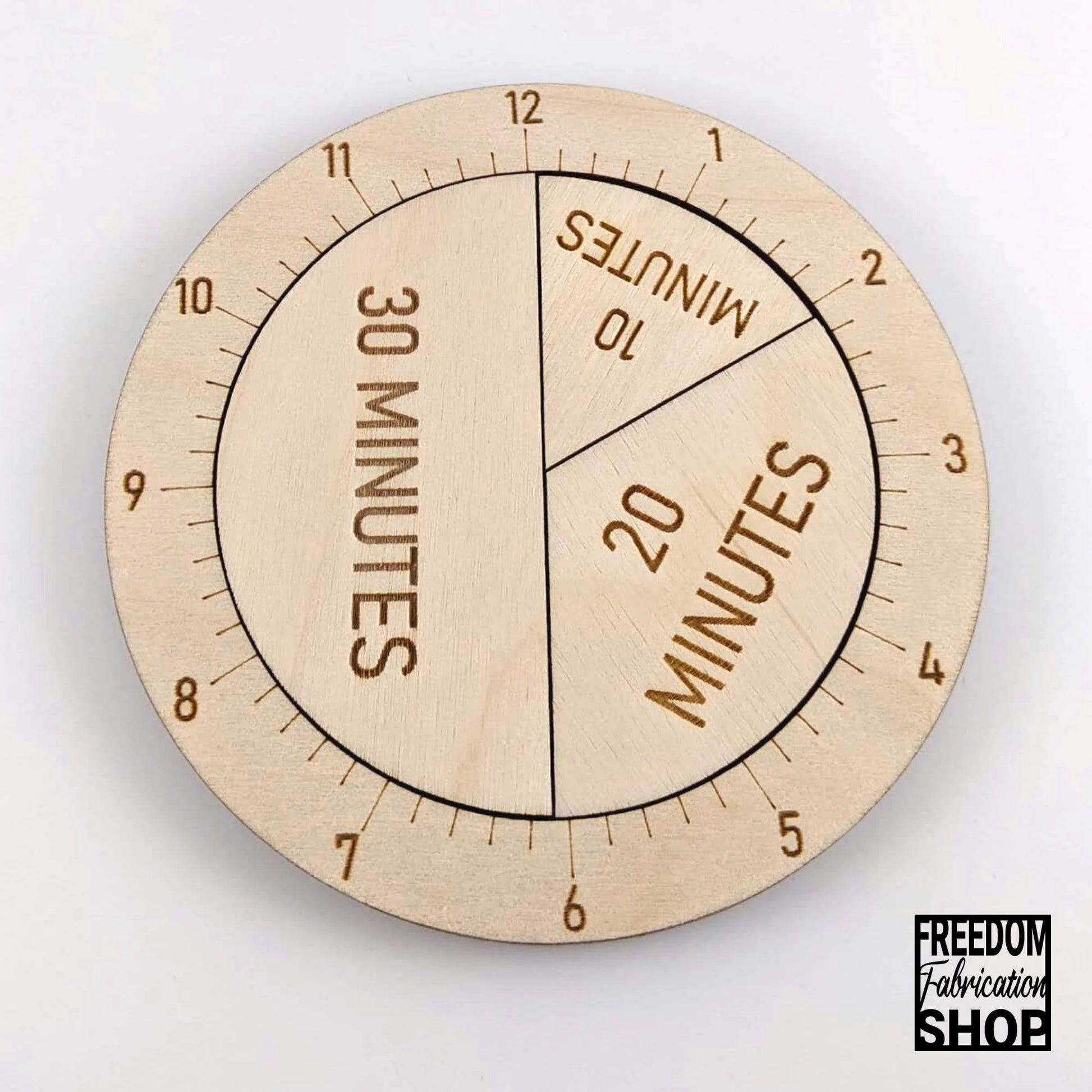 Time Fraction Learning Circles | Learn to tell time | STEM Montessori Wood Math Manipulatives
