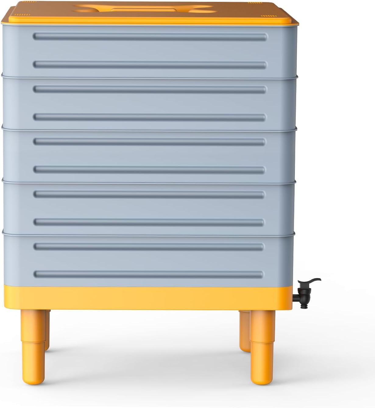 5-Tray Worm Composter,100L Large Compost Bin for Vermicomposting Starter, Indoor & Outdoor Worm Farm Composting Bin, Worms Compost Bin for Recycling Food Waste