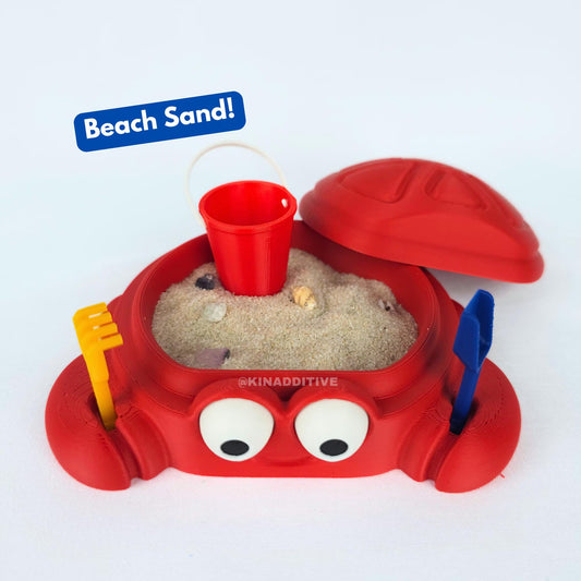 Mini Crab Sandbox: Sensory Toy Desktop Zen Garden with Sand & Tools
