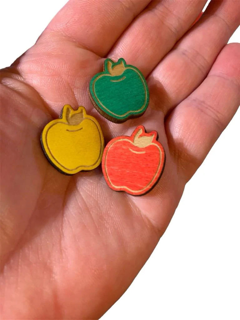 100 assorted apple counters loose parts manipulatives, 100 board counters, learn about weather, sensory play,