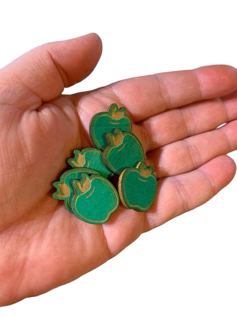 100 assorted apple counters loose parts manipulatives, 100 board counters, learn about weather, sensory play,