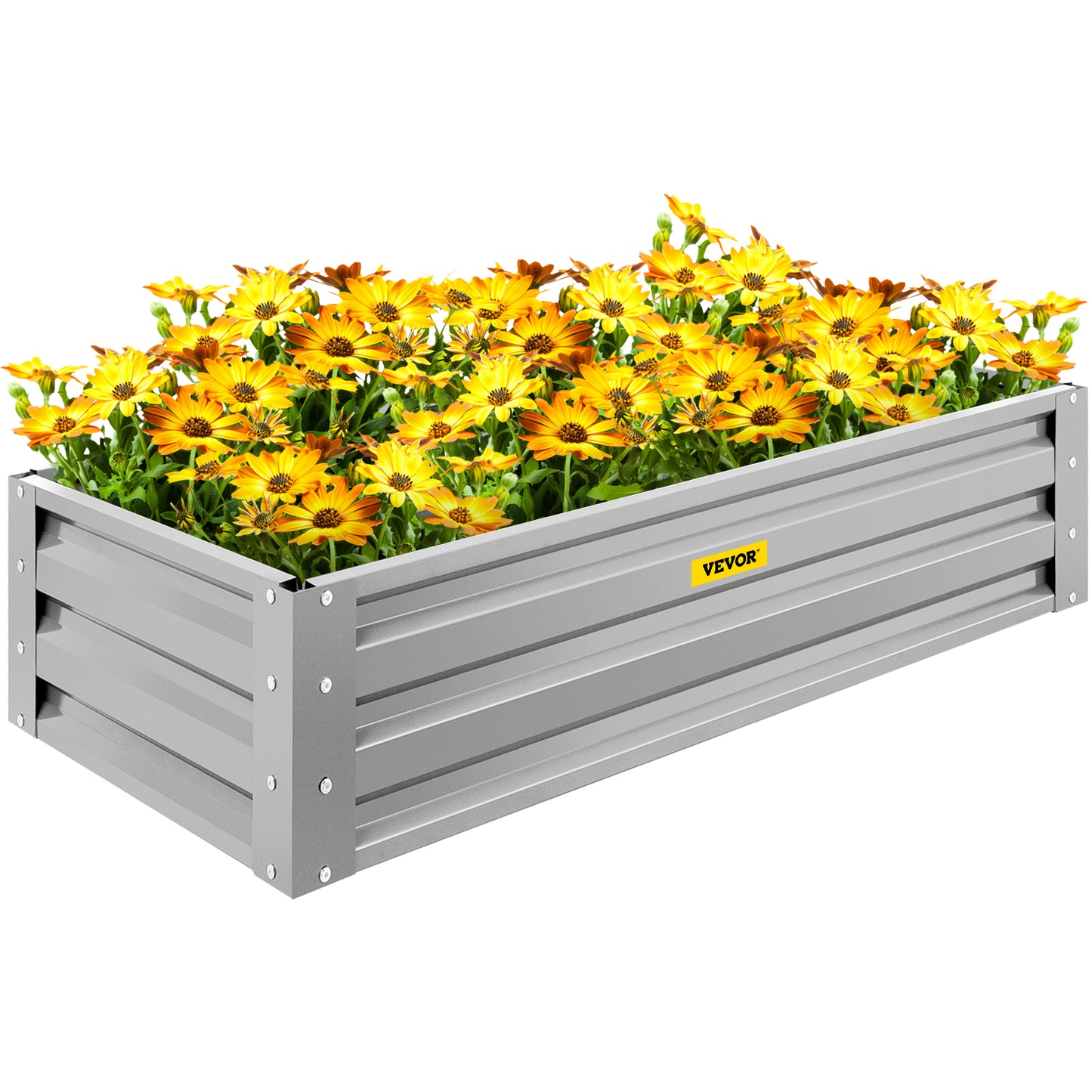 VEVOR Galvanized Raised Garden Bed Planter Box for Plant Flower Vegetable