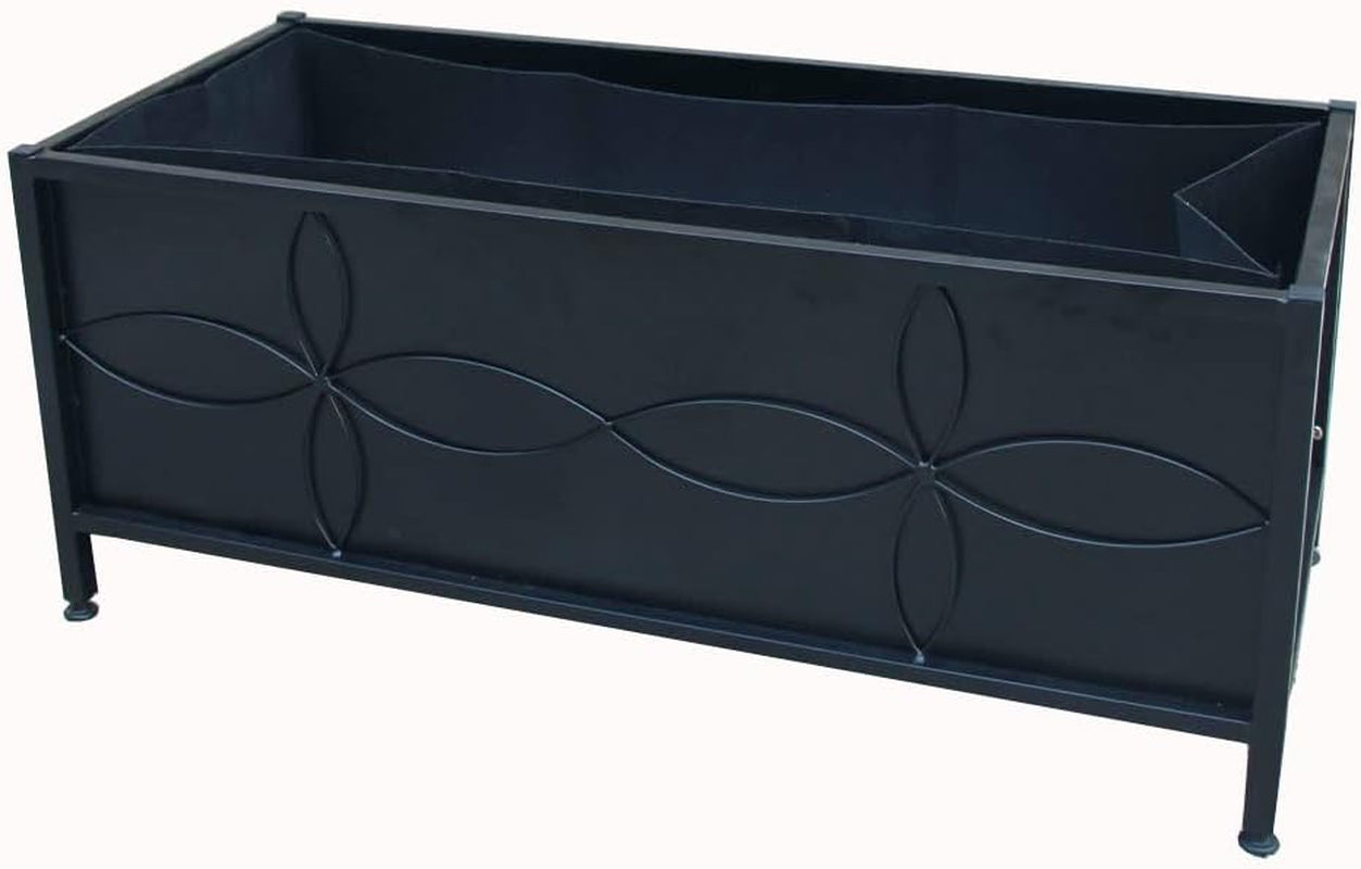 Sturdy Raised Garden Bed with Inner Fabric Liners for Vegetables Flower, Planter Box for Backyard Patio Balcony. Inner Size: 33.85x14.17x11 inch