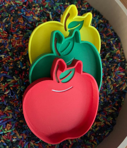 100 assorted apple counters loose parts manipulatives, 100 board counters, learn about weather, sensory play,