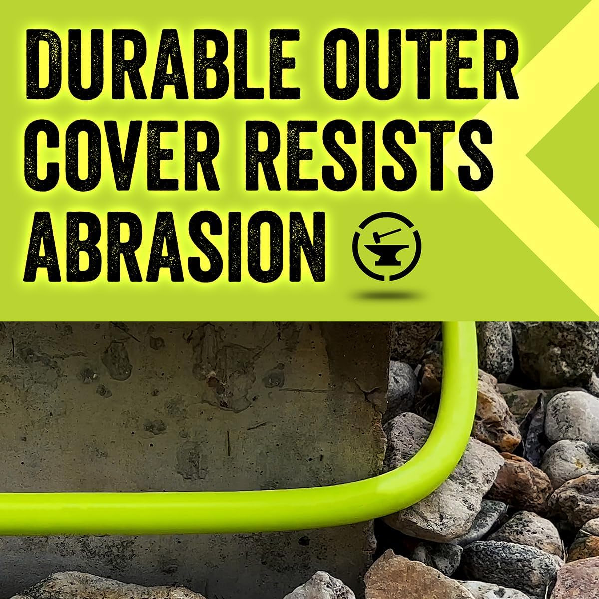 Garden Hose 5/8 in. x 50 ft., Lightweight All-Weather Water Hose, Durable and Flexible, Leak-Free Connections