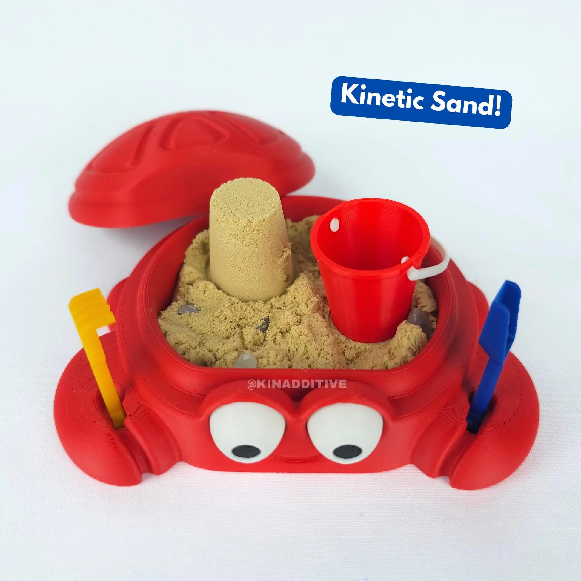 Mini Crab Sandbox: Sensory Toy Desktop Zen Garden with Sand & Tools