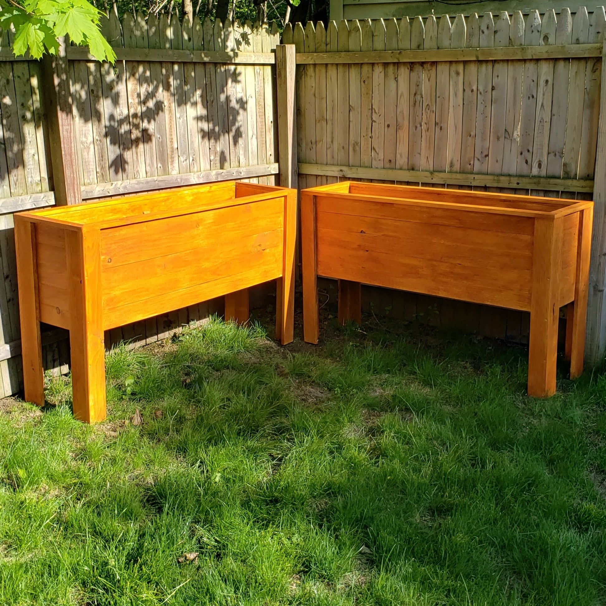 DIY Raised Planter Bed - Build Plans - Cedar, Redwood, Teak - PDF Plans - Garden Box