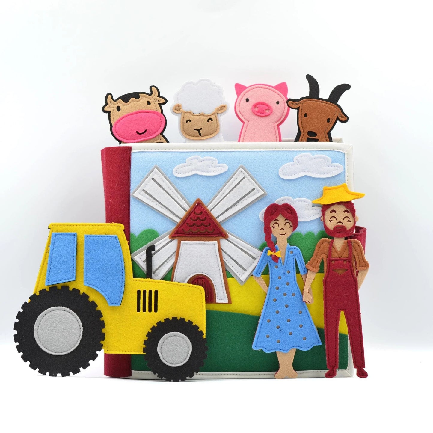 Felt Quiet Book: Farm Animals Montessori Activity Book