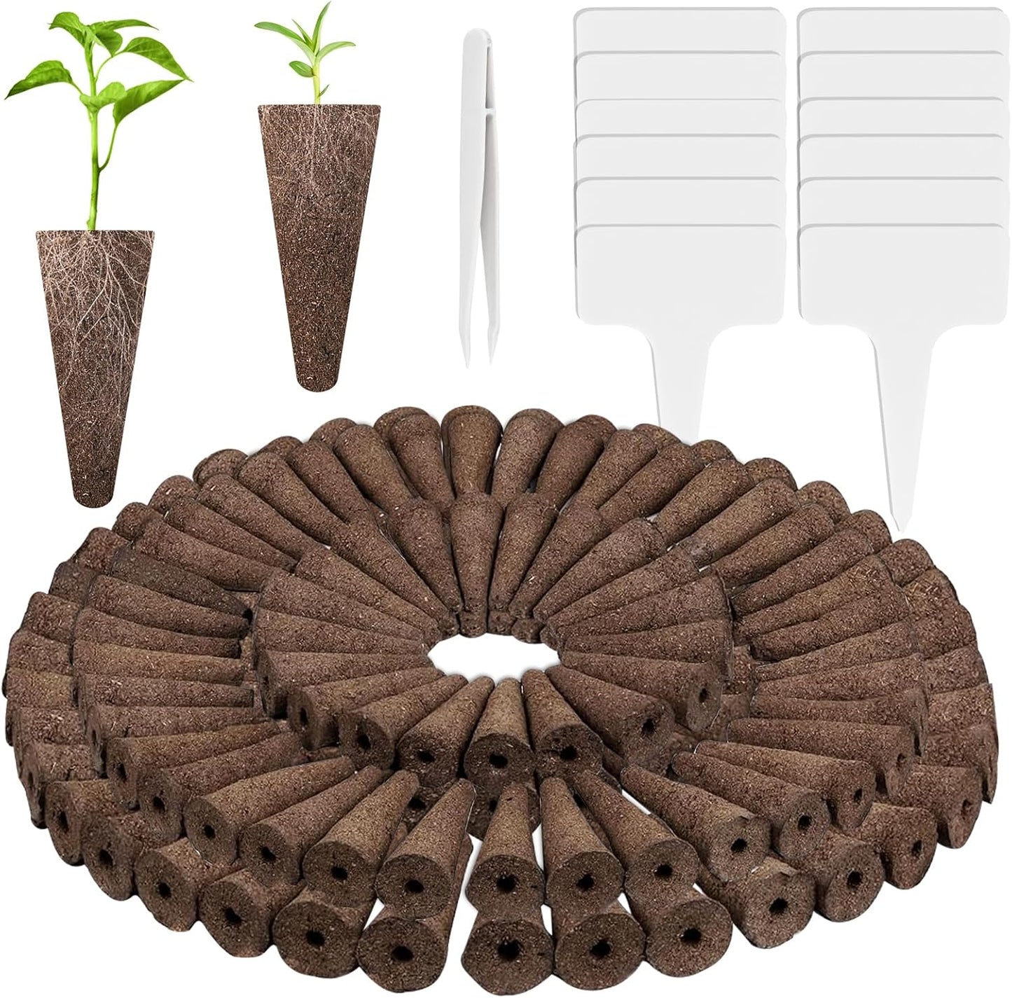 120 Hydroponic Grow Sponges Kit - Seed Starter Pods Compatible W/ Aerogarden