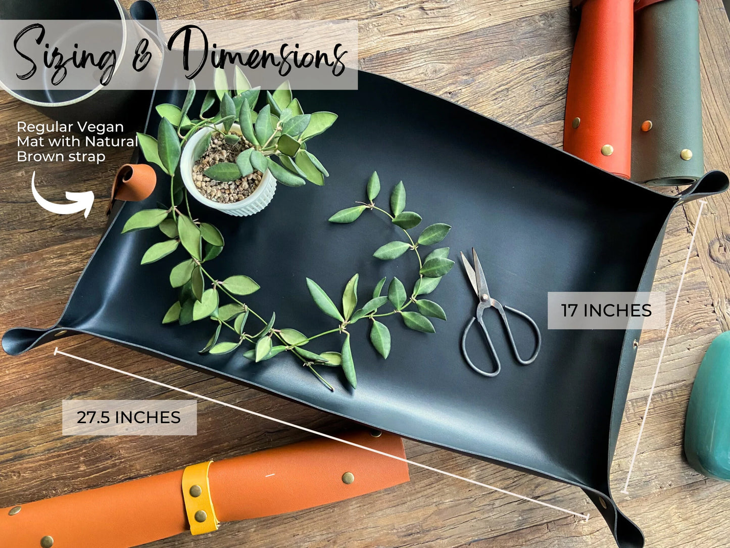 Plant Mat & Pruners for Repotting / Potting Tarp | Gardening essentials and must-have plant tools and accessories | 2 sizes available