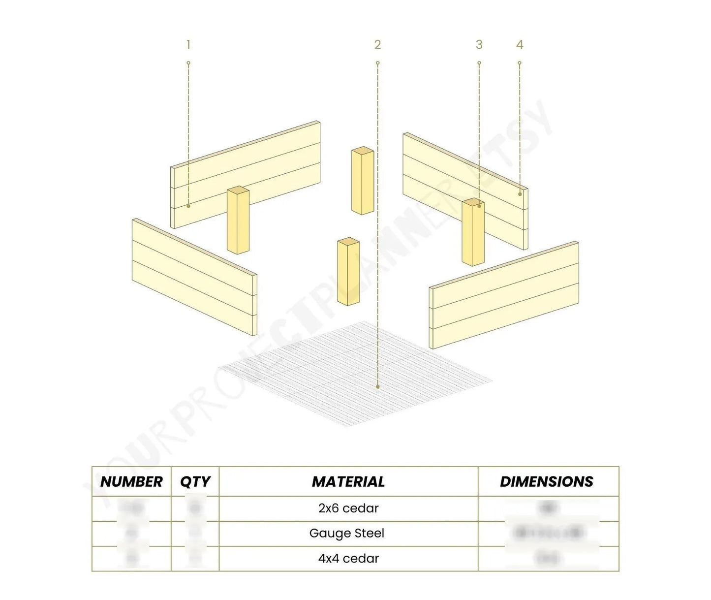 DIY Cedar Garden Bed Plan: 4x8 & 4x4 Raised Planter Box (PDF) + Build Videos
