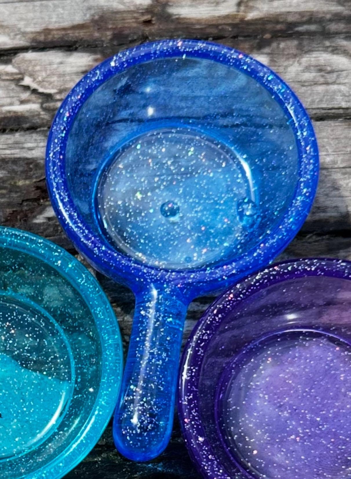 Handmade Resin Sensory Scoop – Nature Play Tool for Bins, Sand, Rainbow Sensory Bin, Water & More