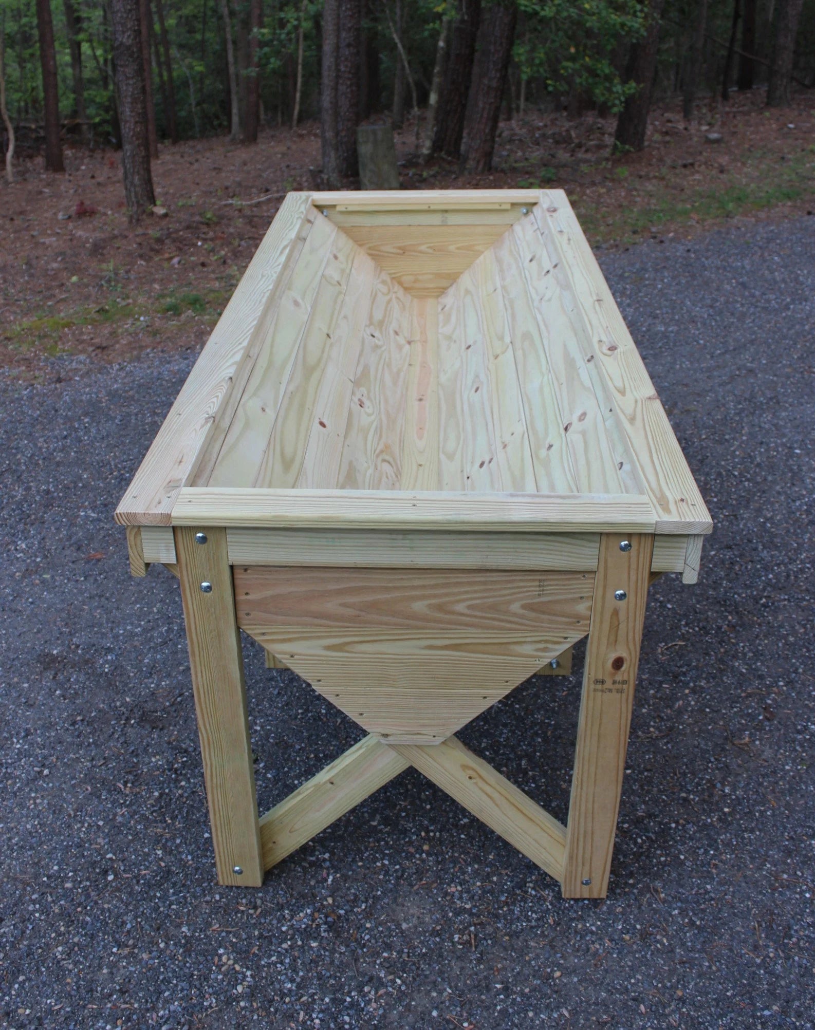 How to Build a Large 8 ft. Raised Trug Planter. Downloadable Plans. Illustrated DIY Raised Bed Project Book with Photos at Every Step.