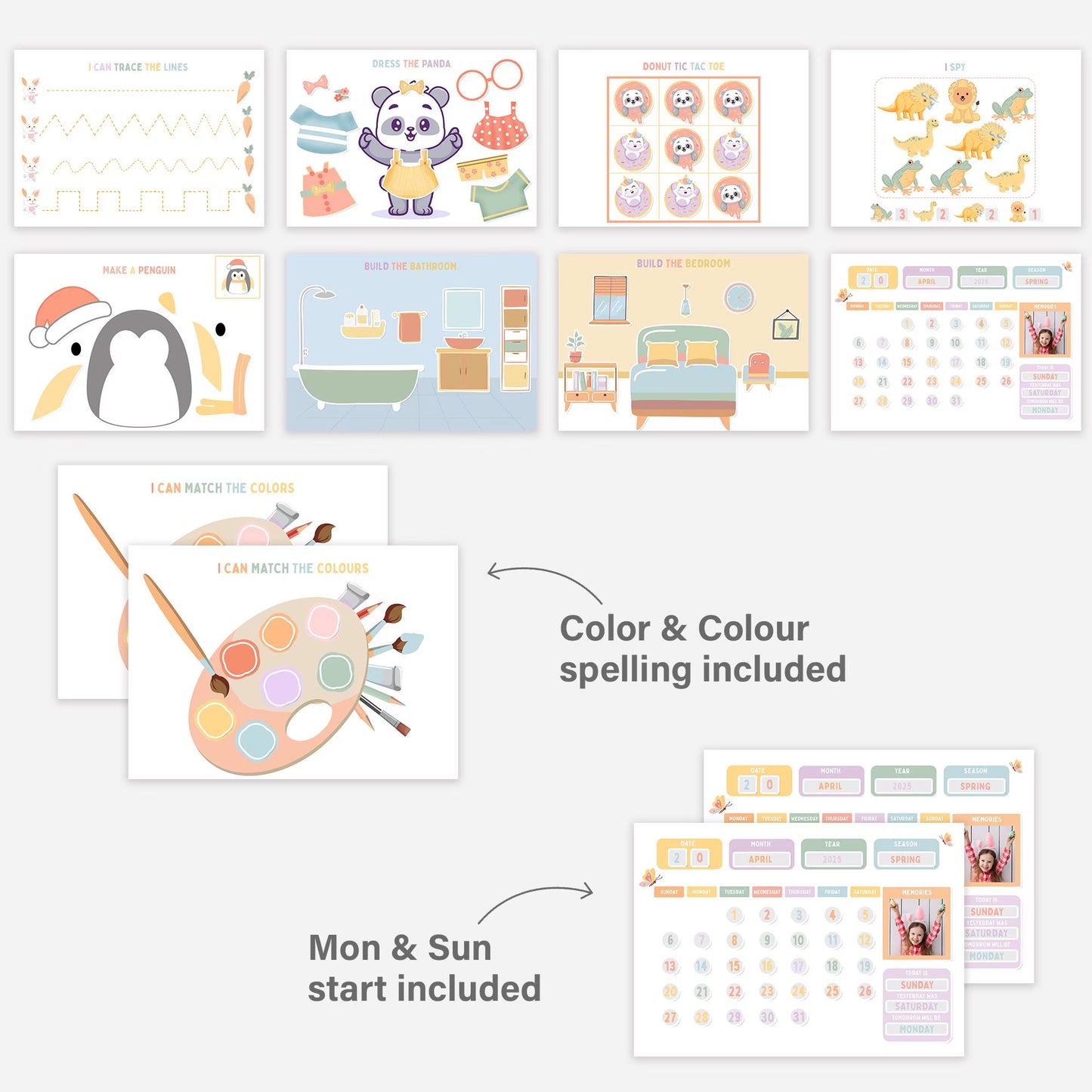 Toddler Busy Book Preschool Learning Binder For Toddler Quiet Book For Kids Homeschool Resources Busy Binder Montessori Activity PRINTABLE