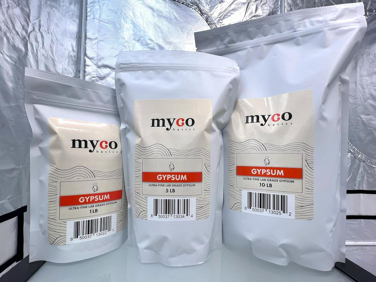 Ultra-Fine Lab Grade Gypsum for Mushroom Substrates, Brewing, Tofu - No Additives, 97% Calcium Sulfate 22.5% Calcium (Ca) 18% Sulfur (S) - Packaged in HEPA Enclosure